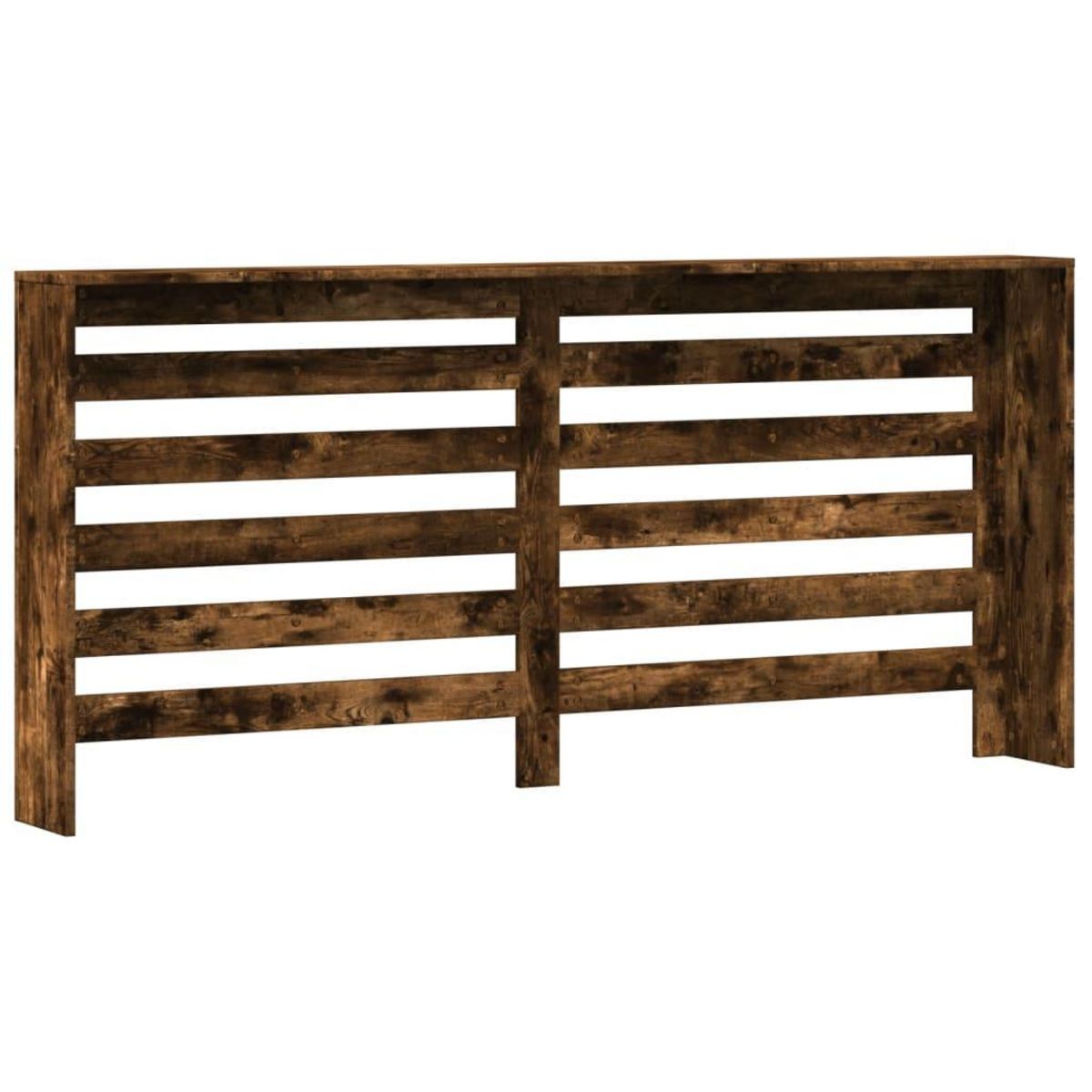 VIDAXL Cache-radiateur chene fume 175x20x82 cm bois d'ingenierie