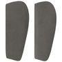Voir la diapositive 4 : VIDAXL Tete de lit avec oreilles Gris fonce 147x23x78/88 cm Velours