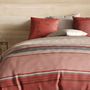 Voir la diapositive 2 : ATELIER DU COTON Parure housse de couette 100% coton 71fils hana