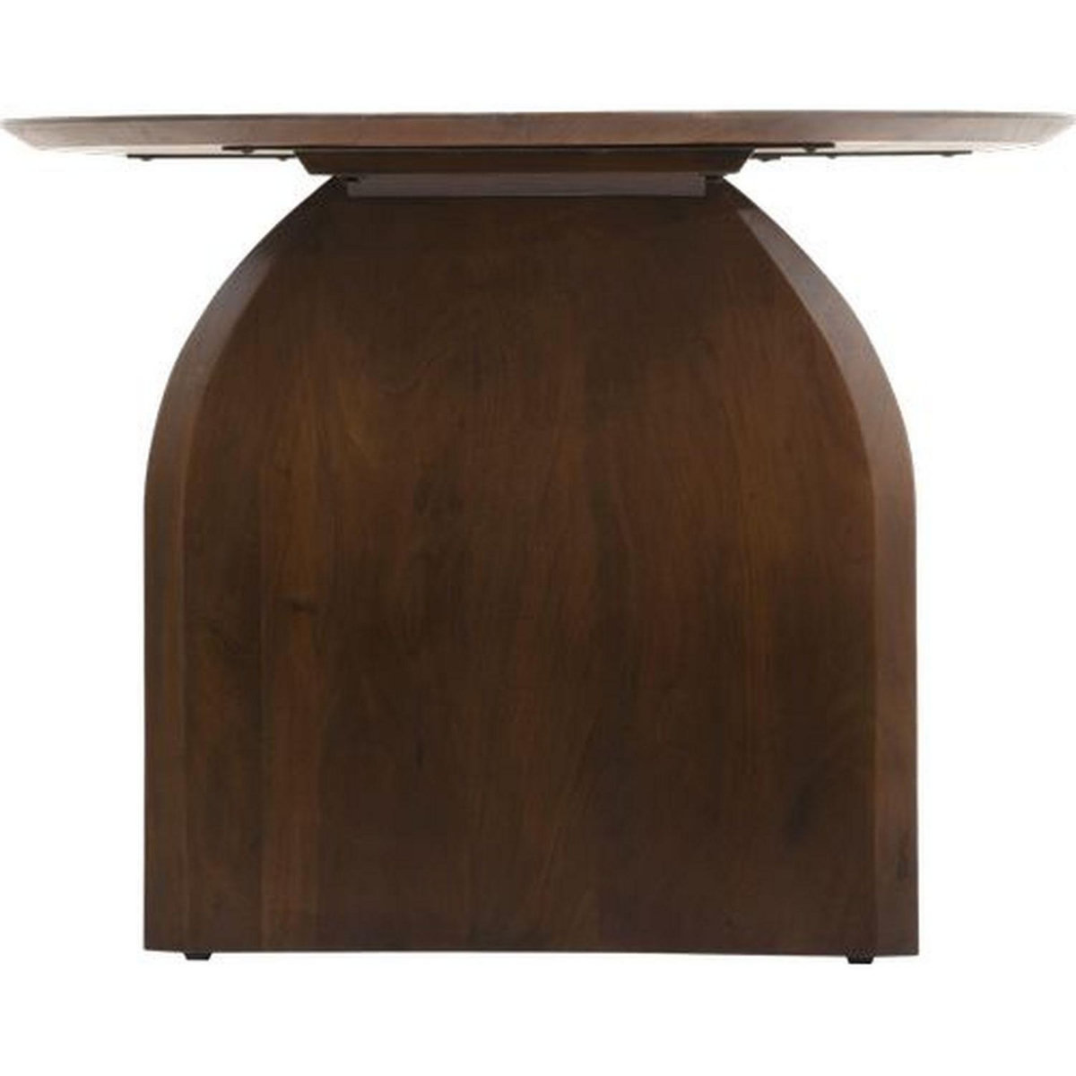 ATMOSPHERA Table à manger en bois massif 6 personnes ISANA - Marron