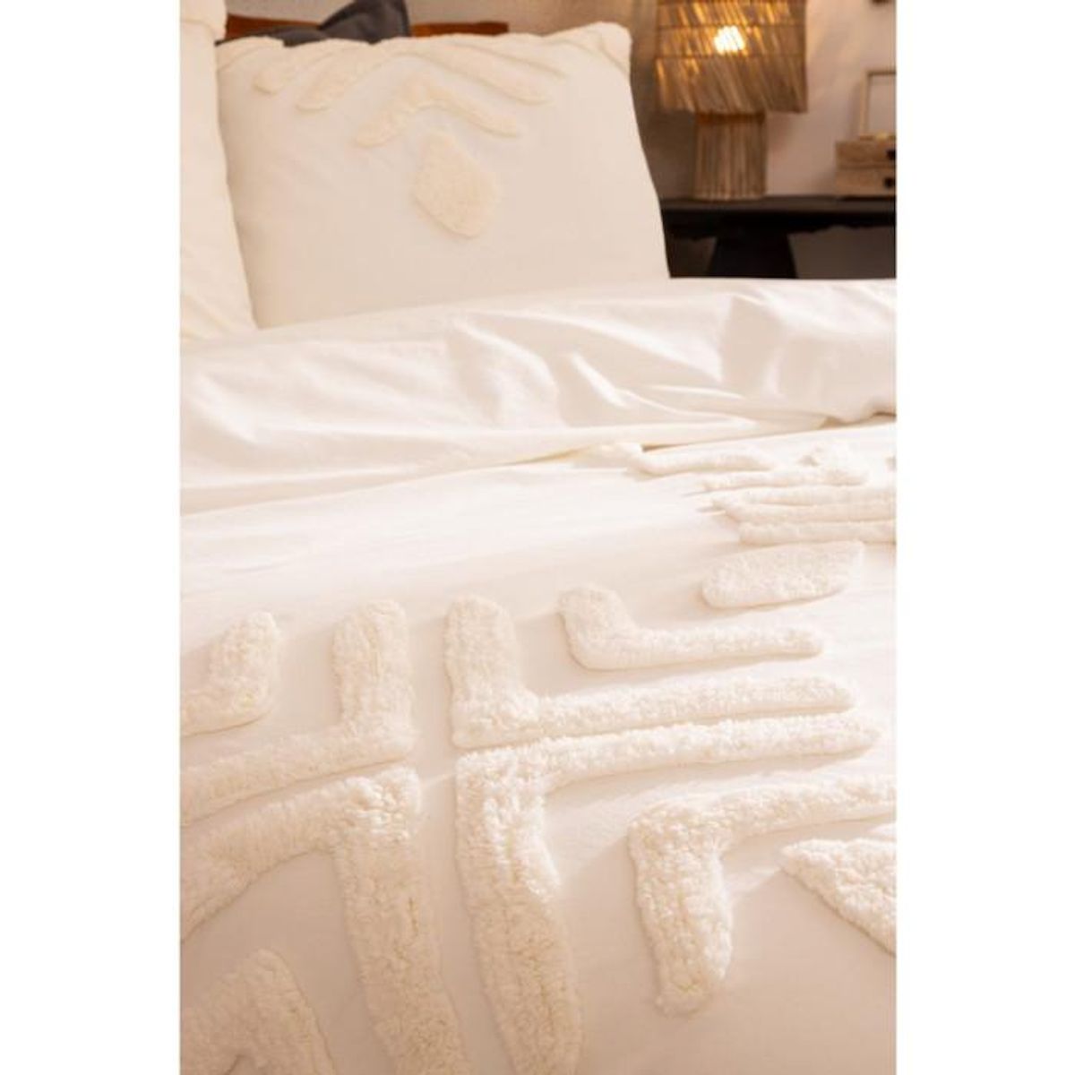 ATMOSPHERA Parure de Lit Tufté  Inuit Dreams  240x220cm Ivoire