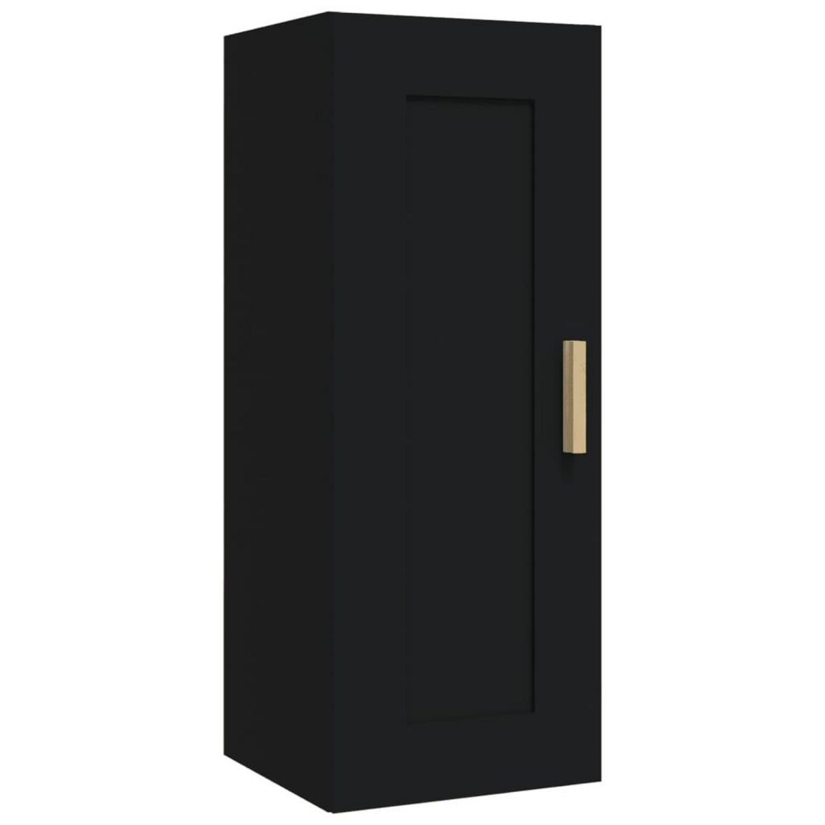 VIDAXL Armoire murale Noir 35x34x90 cm Bois d'ingenierie