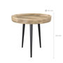 Voir la diapositive 4 : Rendez vous déco Table d'appoint ronde en bois de manguier foncé D40 cm - Palak
