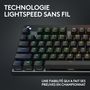 Voir la diapositive 3 : Logitech Clavier gamer sans fil Pro X LIGHTSPEED  TKL Tactile Noir