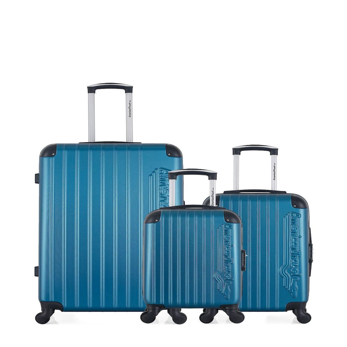 AMERICAN TRAVEL AMERICAN TRAVEL - LOT DE 3 - Valises grand format, cabine et cabine XXS BUDAPEST