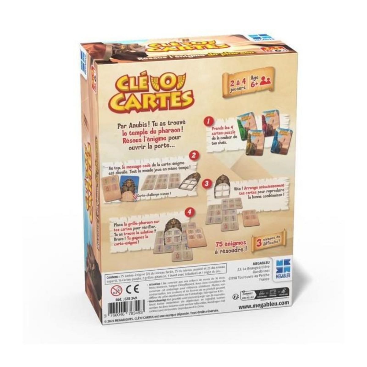 Megableu CLE'O'CARTES - MEGABLEU - Jeu de société