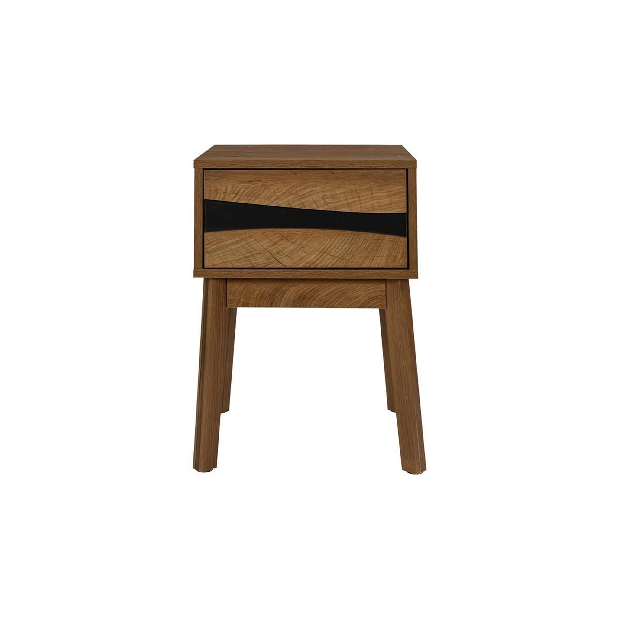 Voir la diapositive 2 : The Home Deco Factory Table de chevet avec tiroir  forest  55cm marron