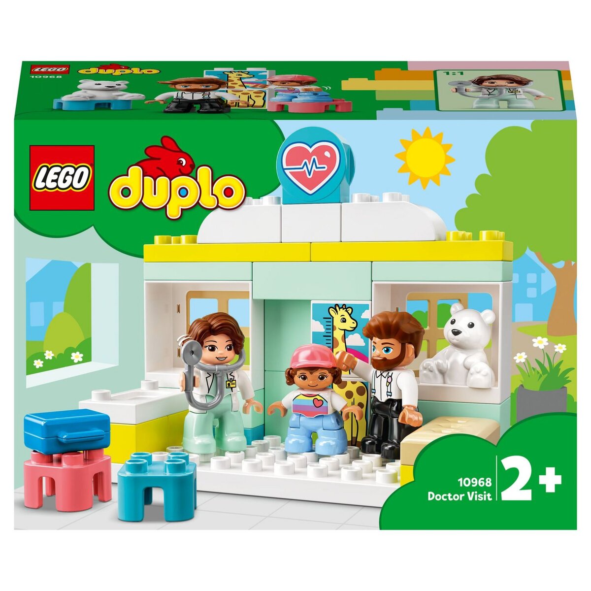 LEGO 10909 DUPLO Classic La Boîte Coeur Premier Set, Jouet