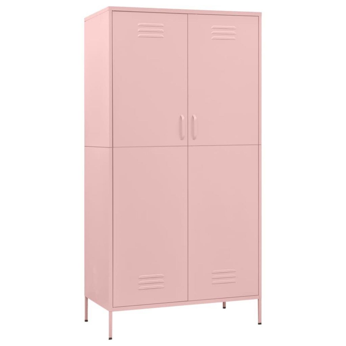 VIDAXL Garde-robe Rose 90x50x180 cm Acier