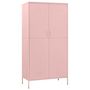 Voir la diapositive 2 : VIDAXL Garde-robe Rose 90x50x180 cm Acier