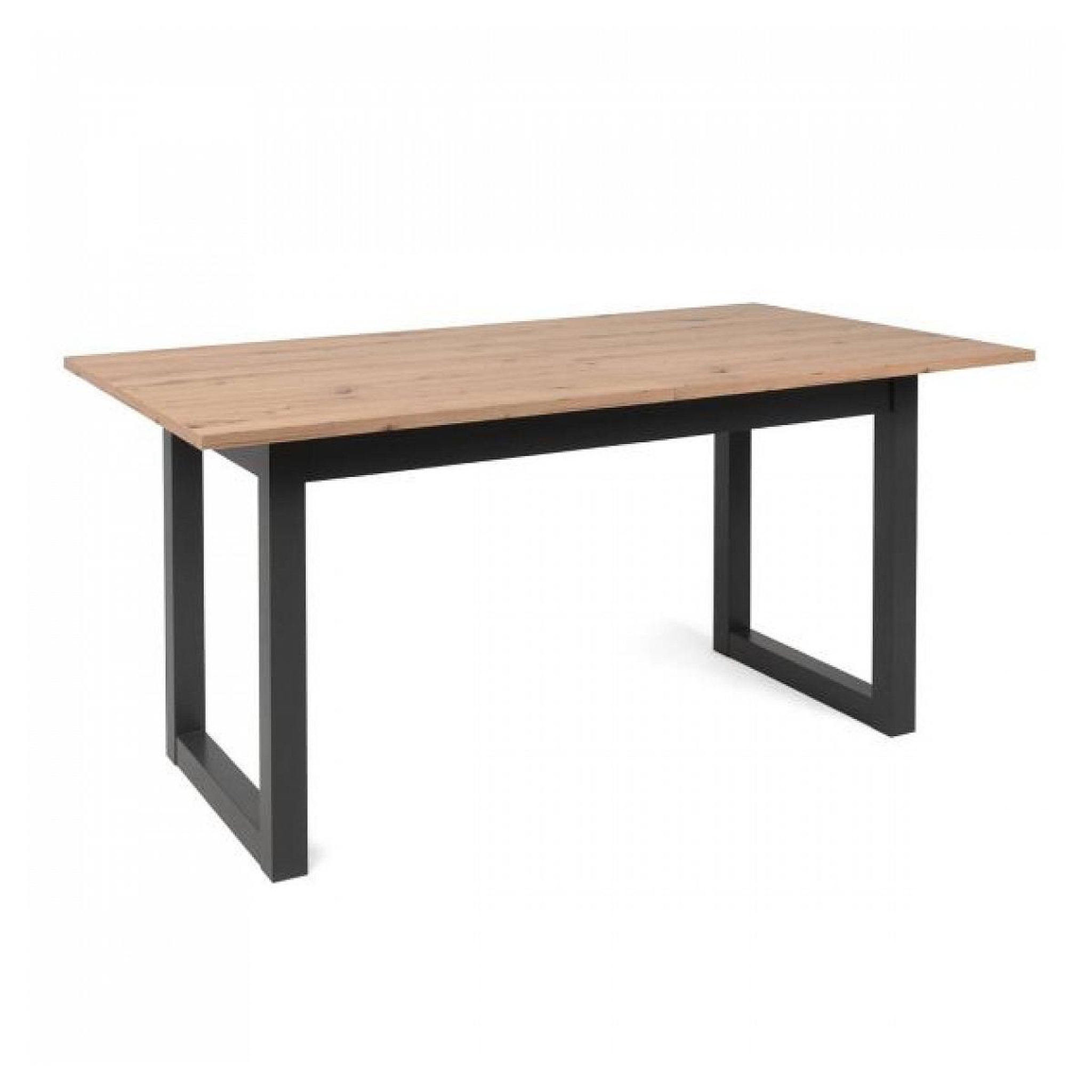 HomeStyle4U Table Extensible en Bois au Style Industriel pour Dîner en Famille