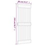 Voir la diapositive 6 : VIDAXL Porte coulissante et kit de quincaillerie 80x210 cm pin massif