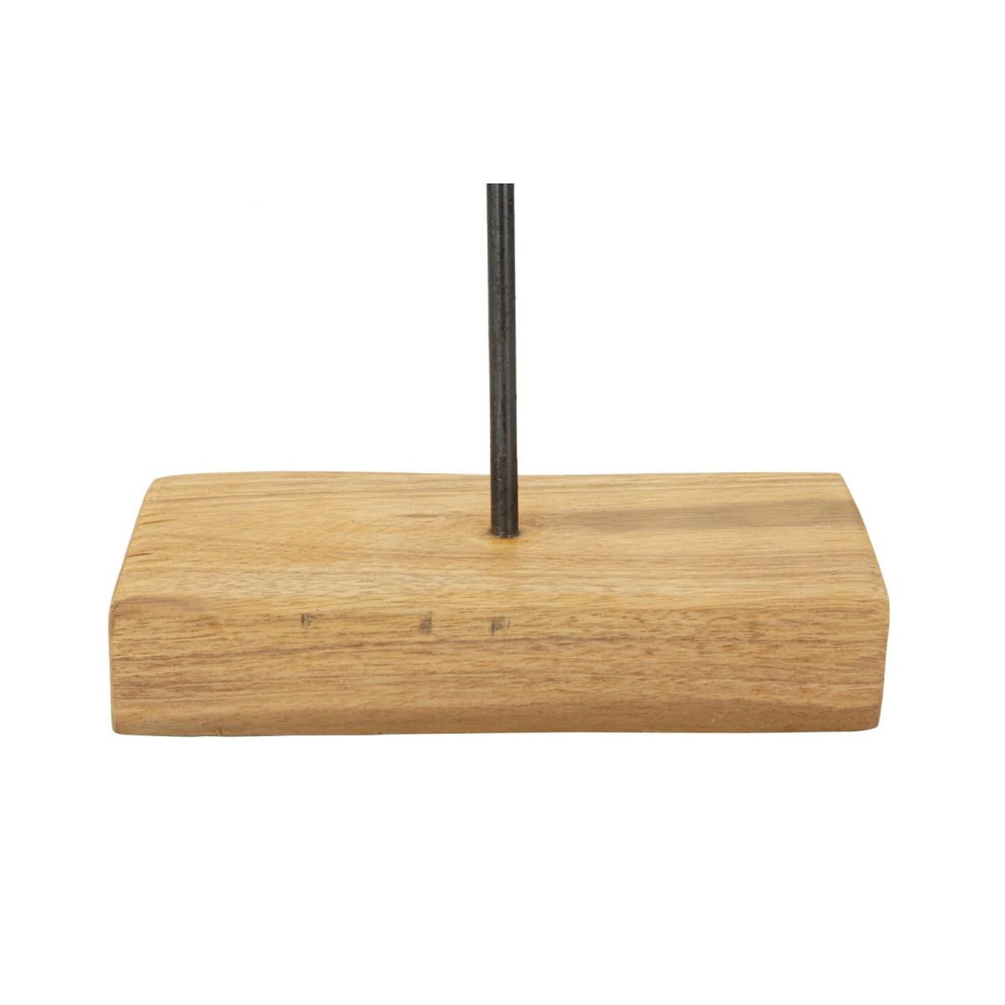 Voir la diapositive 4 : Paris Prix Objet déco rond en teck  dorat  58cm naturel