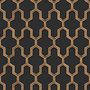 Voir la diapositive 2 : DUTCH WALLCOVERINGS DUTCH WALLCOVERINGS Papier peint Geometric Noir et dore