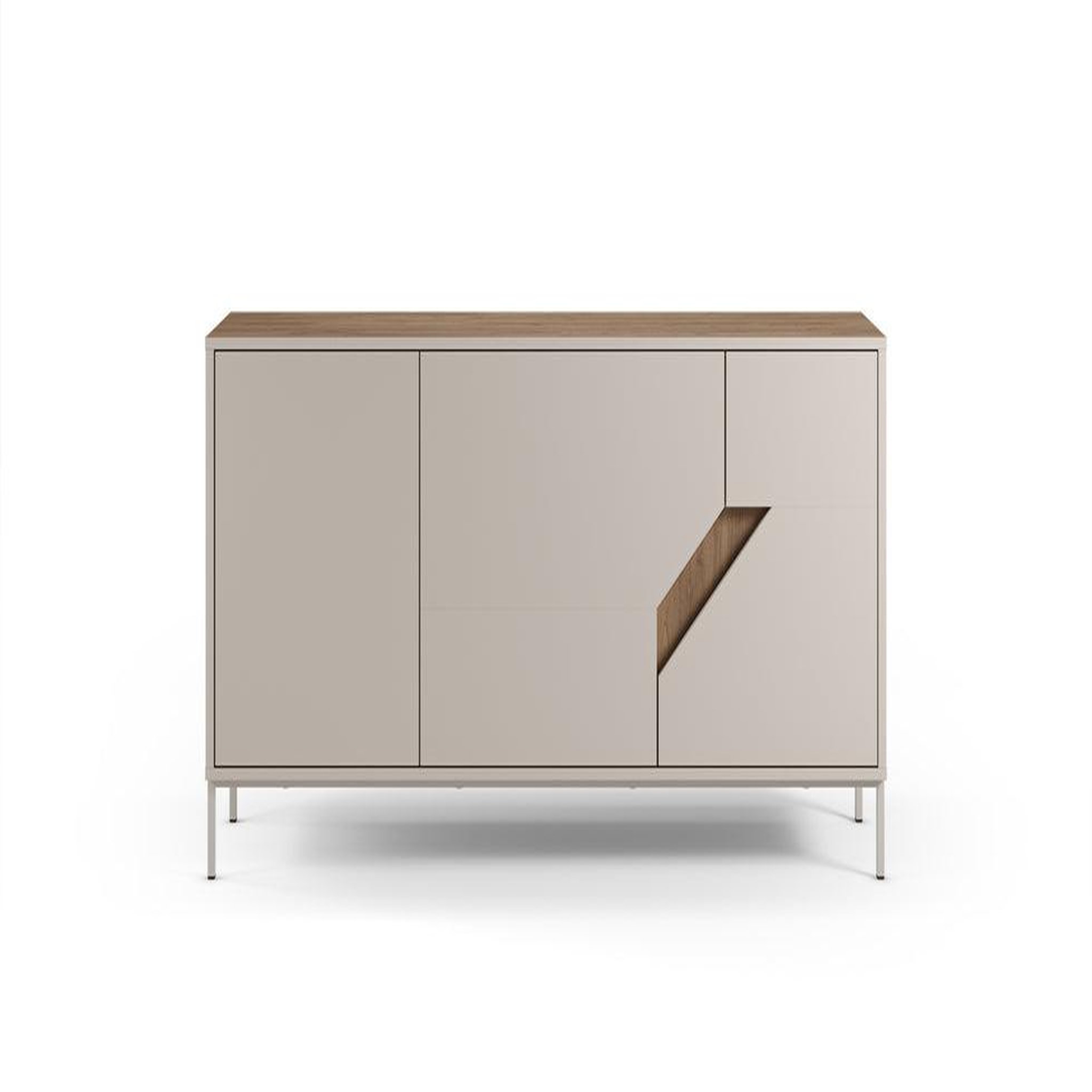 CASANOVA PARIS Dalia - buffet 3 portes 150cm en mélamine - beige