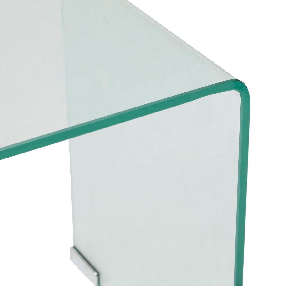 ATMOSPHERA Ensemble de 2 tables café gigognes en verre LENIA - Transparent