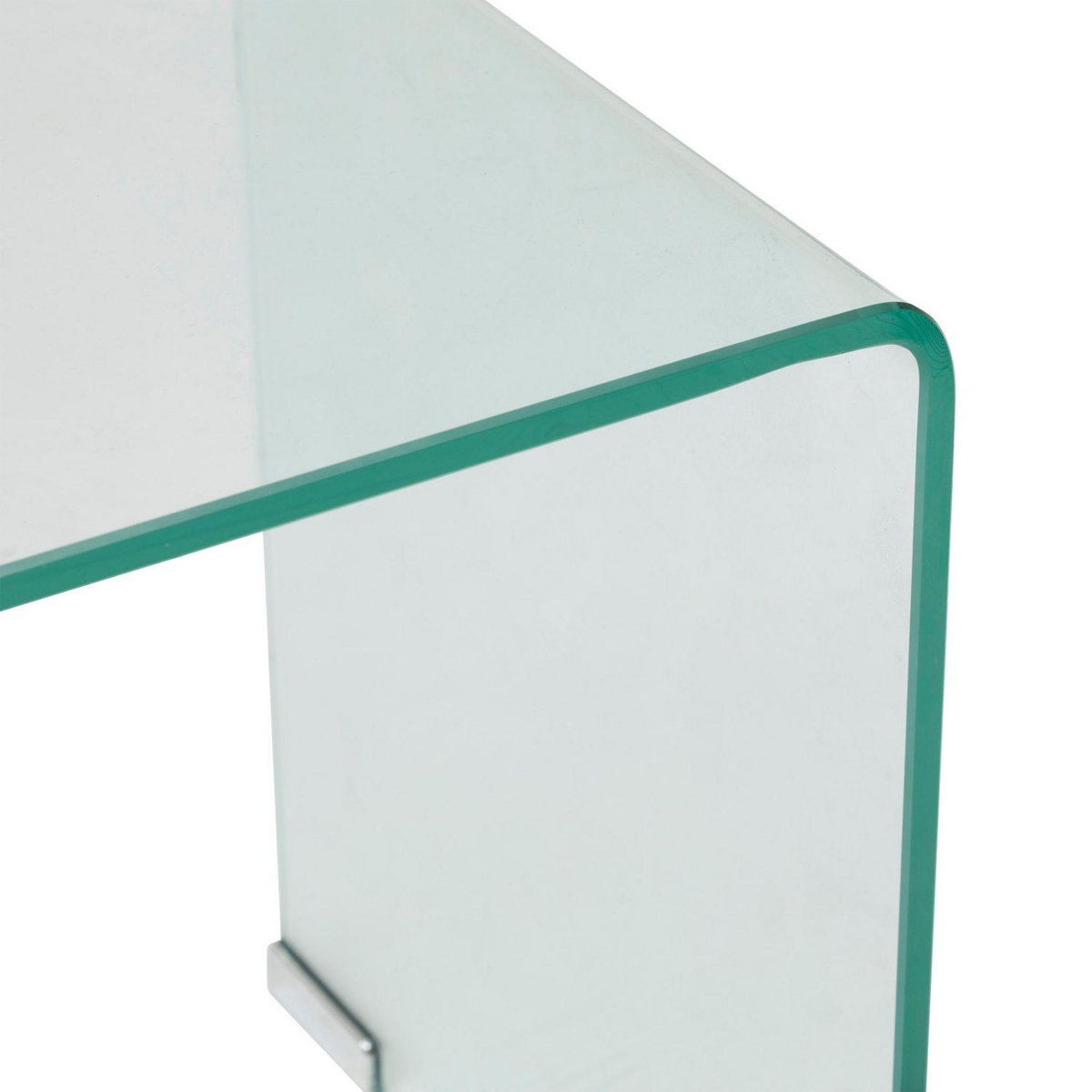 ATMOSPHERA Ensemble de 2 tables café gigognes en verre LENIA - Transparent