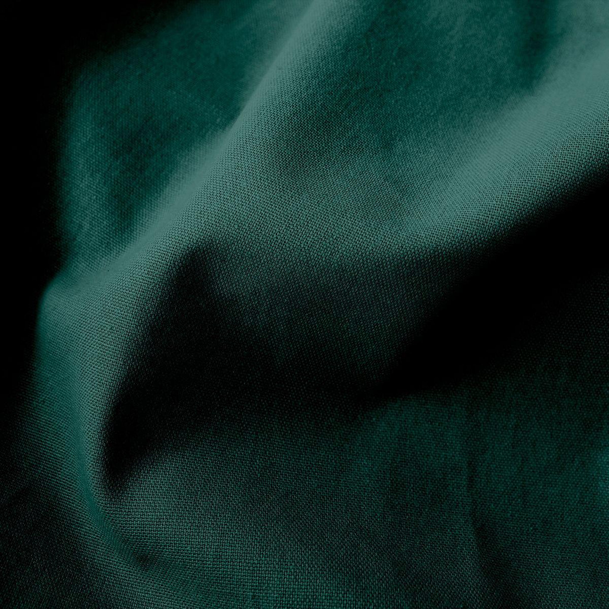 Voir la diapositive 3 : ENJOY HOME Rideau uni à œillets  panama  135x240cm vert foncé