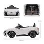 Voir la diapositive 3 : HOMCOM Véhicule électrique enfant Audi RS e-tron GT V. max. 5 Km/h télécommande effets sonores + lumineux blanc