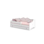 KOBI Lit enfant Emma + tiroir de rangement 160x80cm avec matelas
