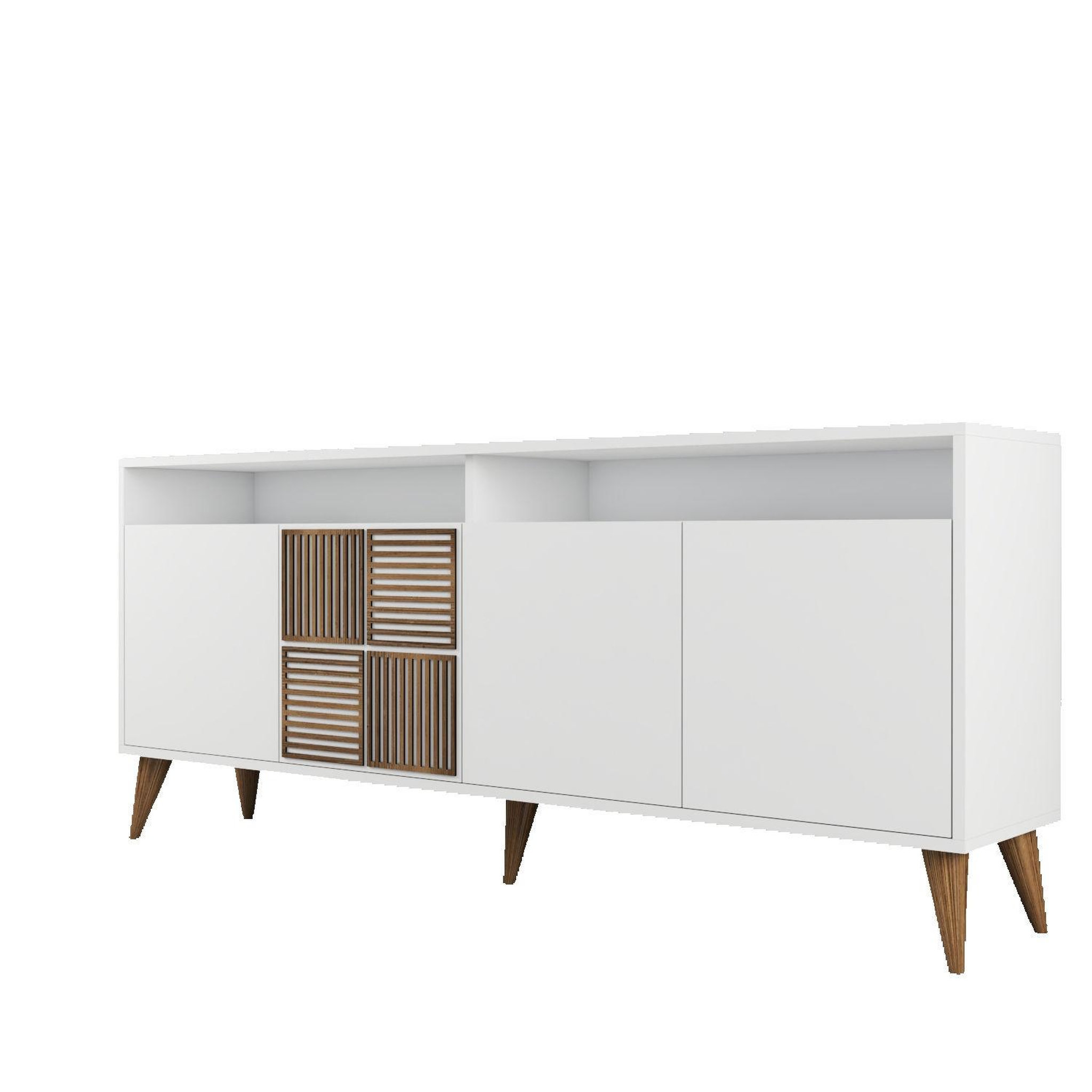 Habitat et Jardin Buffet en bois  Milan  - 180 x 35 x 78 cm - Blanc
