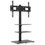 Voir la diapositive 2 : VIDAXL Meuble TV d angle 3 niveaux pour 32 65 pouces noir