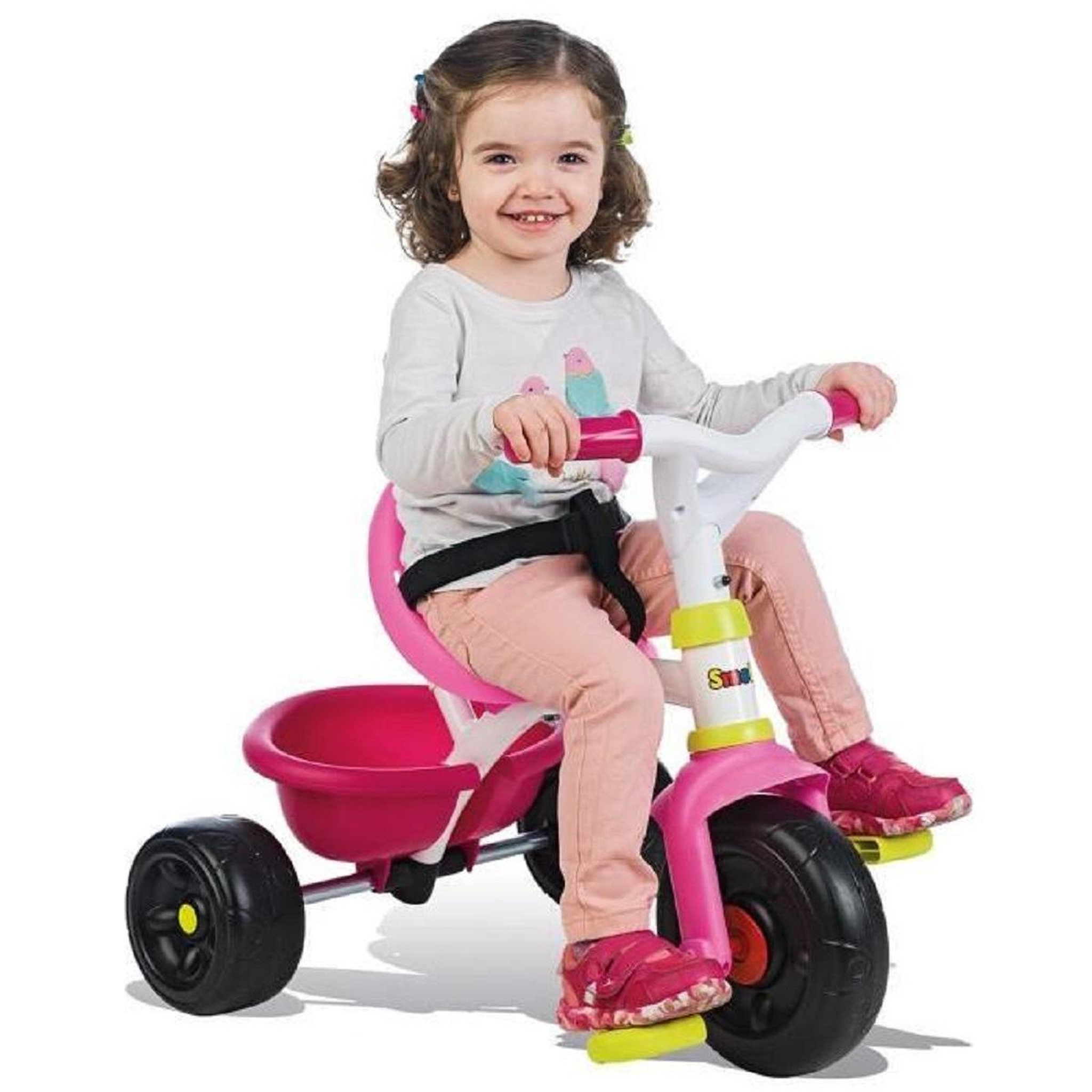 Voir la diapositive 2 : SMOBY Tricycle be fun rose