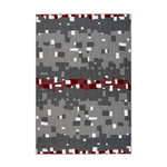 Paris Prix Tapis Mosaïque à Poils Courts  Vancouver II  Rouge. Coloris disponibles : Rouge