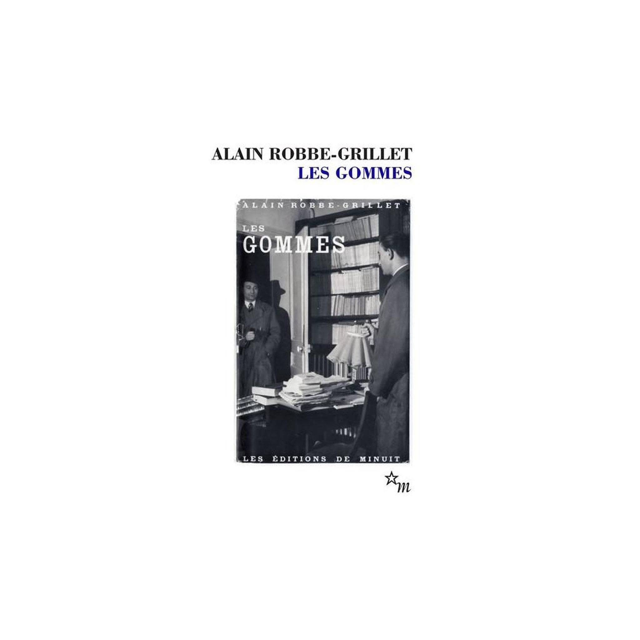 Les gommes, roman français d'alain robbe-grillet, édition poche, 336 pages