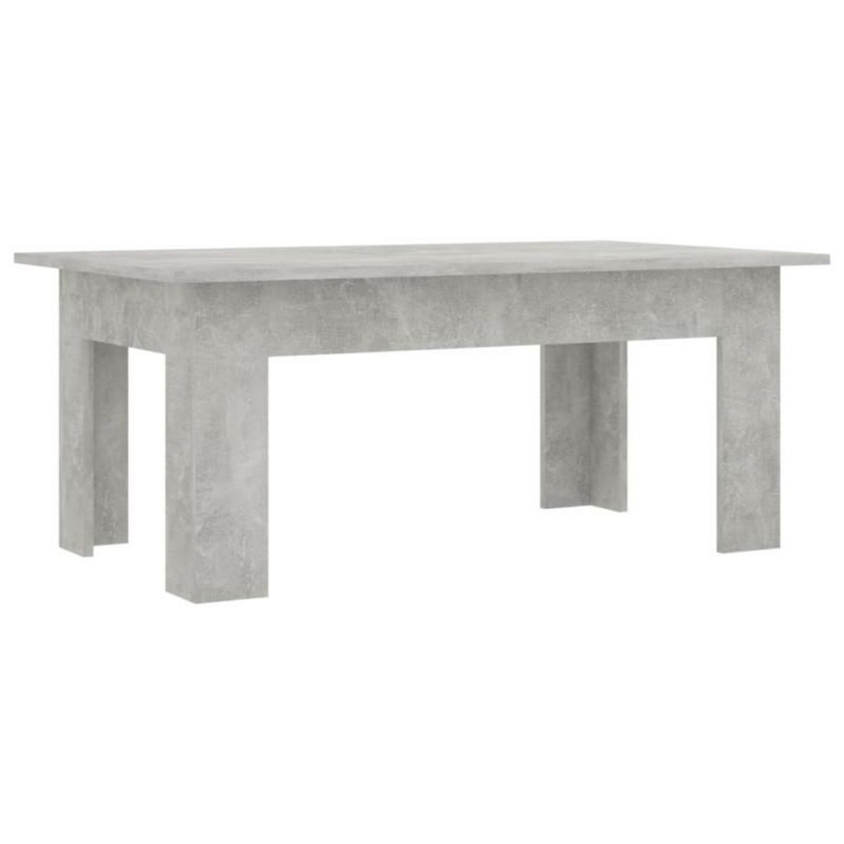 VIDAXL Table basse Gris béton 100x60x42 cm Bois d'ingénierie