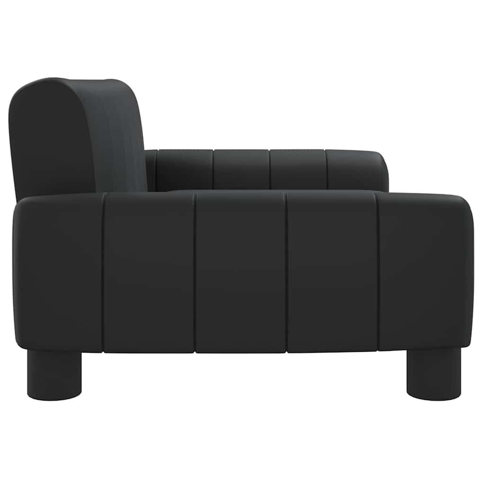 Voir la diapositive 4 : VIDAXL Lit pour chien noir 70x45x30 cm similicuir
