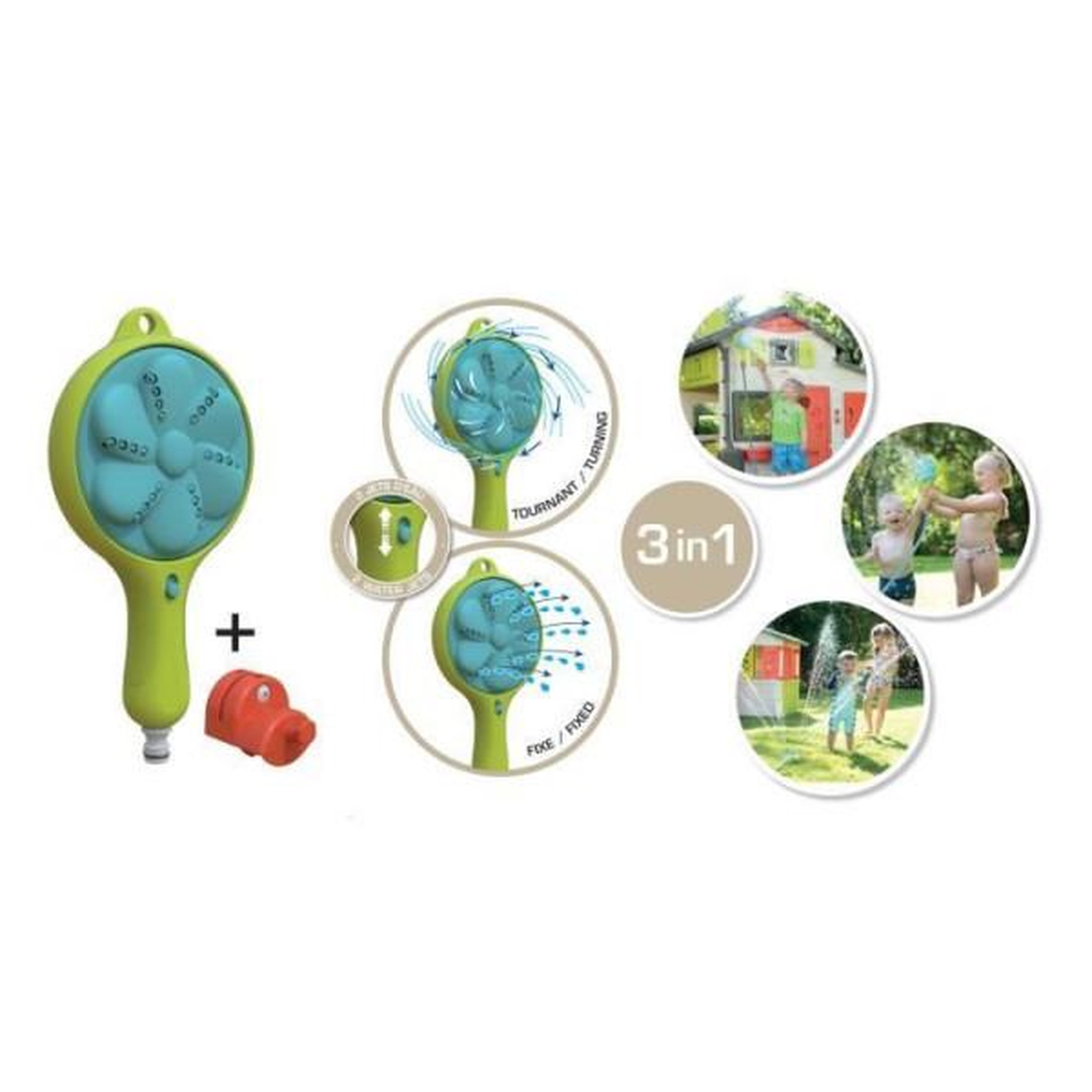 Voir la diapositive 2 : SMOBY Douchette 3 en 1 Smoby - Compatible avec toutes les maisons - Bleu