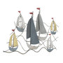 Voir la diapositive 2 : Paris Prix Déco Murale en Métal  Bateaux en Mer  114cm Multicolore