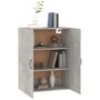 Voir la diapositive 5 : VIDAXL Armoire suspendue Gris beton 69,5x34x90 cm Bois d'ingenierie