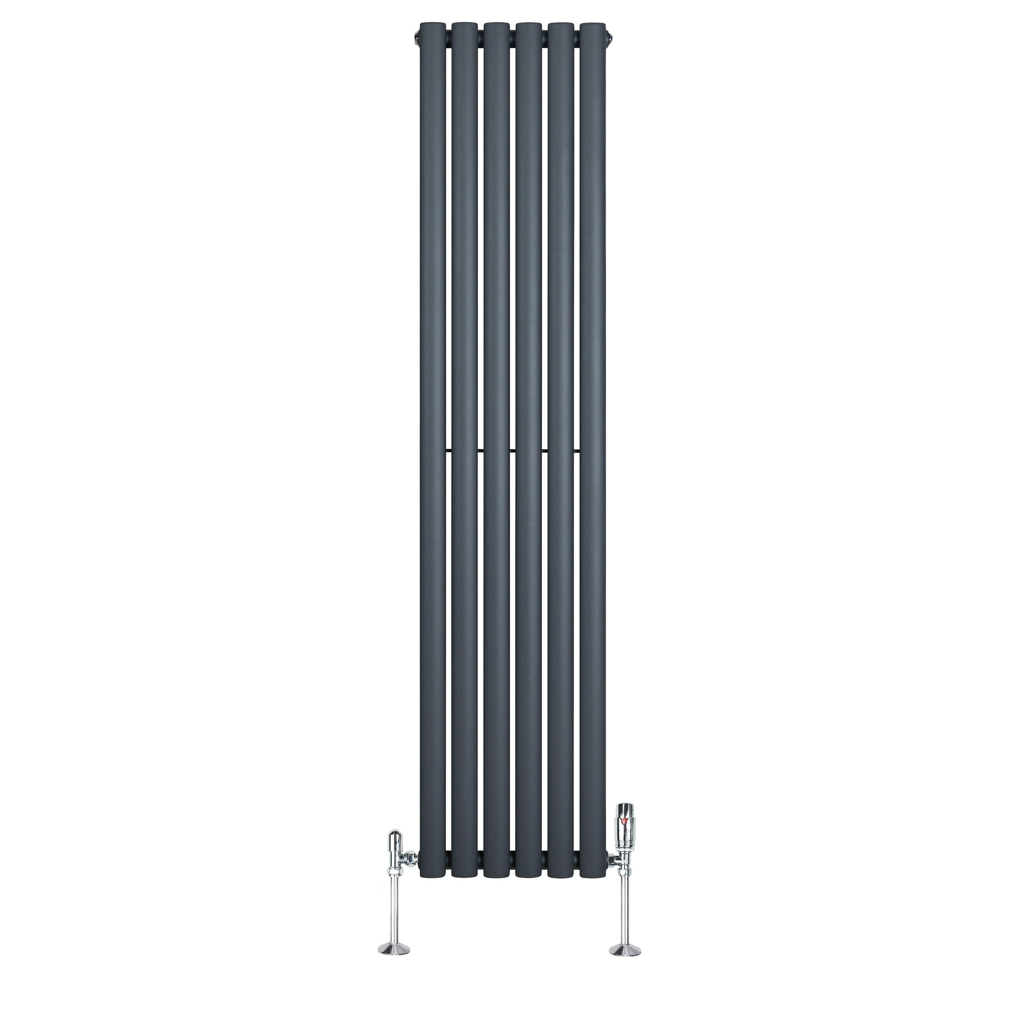 Voir la diapositive 2 : MONSTERSHOP Radiateur à colonnes ovales & vannes, 1 panneau - 1600 x 360 mm
