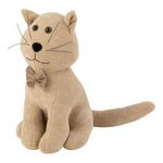 Paris Prix Cale-Porte Chat  Nœud Papillon  36cm Beige