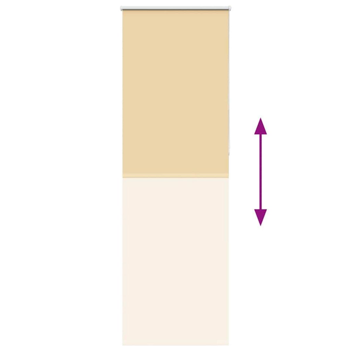 VIDAXL Store enrouleur occultant largeur du tissu 60,7 cm polyester