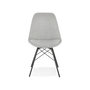 Voir la diapositive 2 : Paris Prix Chaise Design  Aliba  83cm Gris & Noir
