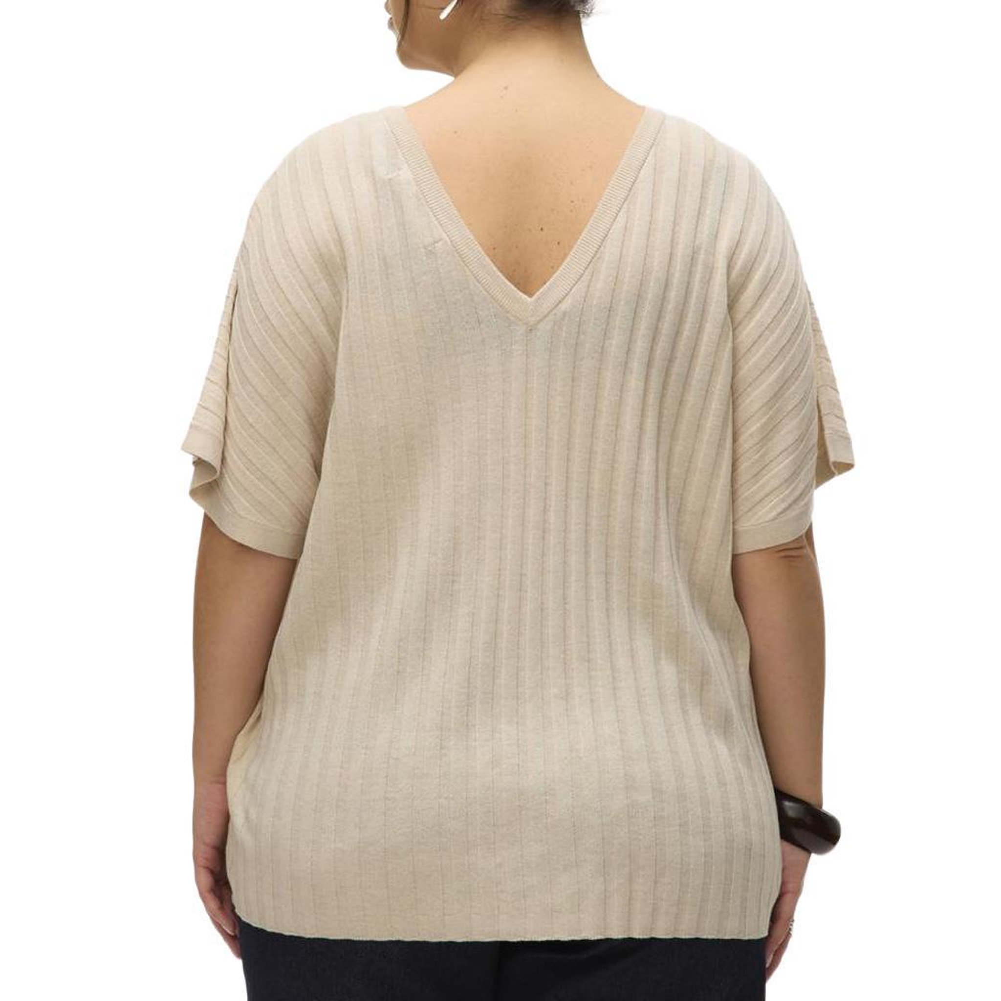 Voir la diapositive 2 : Vero Moda Pull Beige Femme Vero Moda Barbados