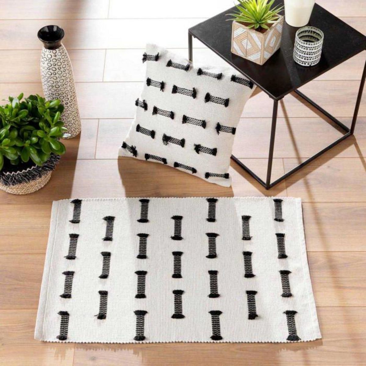 Paris Prix Tapis Déco Tissé  Juline  50x80cm Naturel