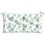 Voir la diapositive 4 : VIDAXL Coussin de banc de jardin motif de feuilles 100x50x7 cm