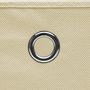 Voir la diapositive 4 : VIDAXL Boîtes de rangement 10 pcs Tissu intisse 28x28x28 cm Creme