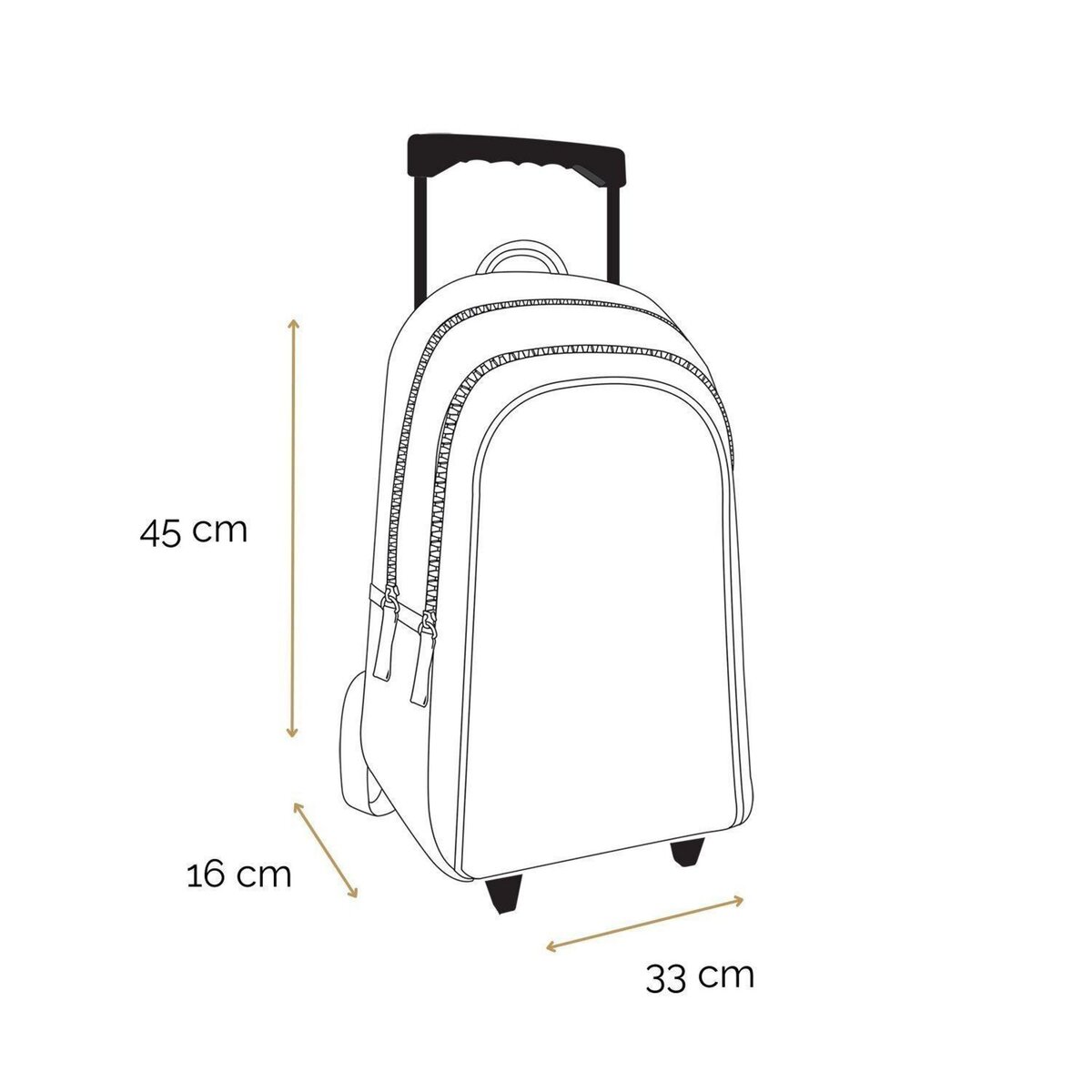 Bagtrotter BAGTROTTER Sac à dos à roulettes Marvel Spiderman Noir