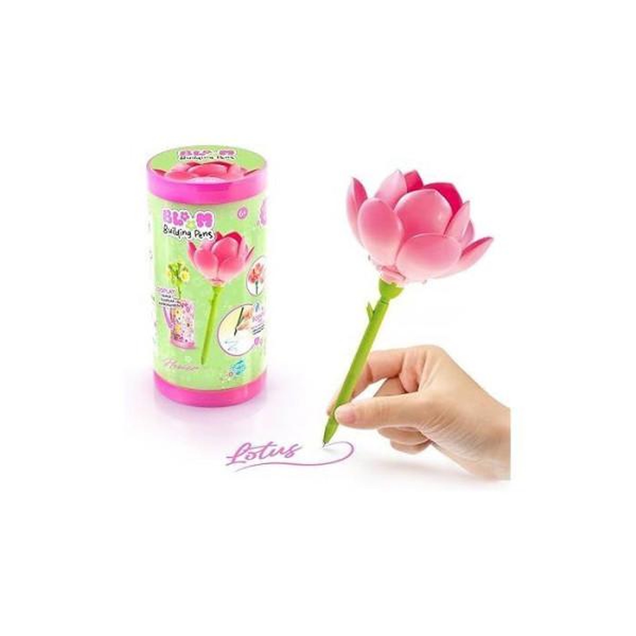 Canal Toys Canal Toys – BLOOM – Stylo Fleur a Construire – Encre pailletée et parfumée – 6 fleurs a collectionner – BLM 001