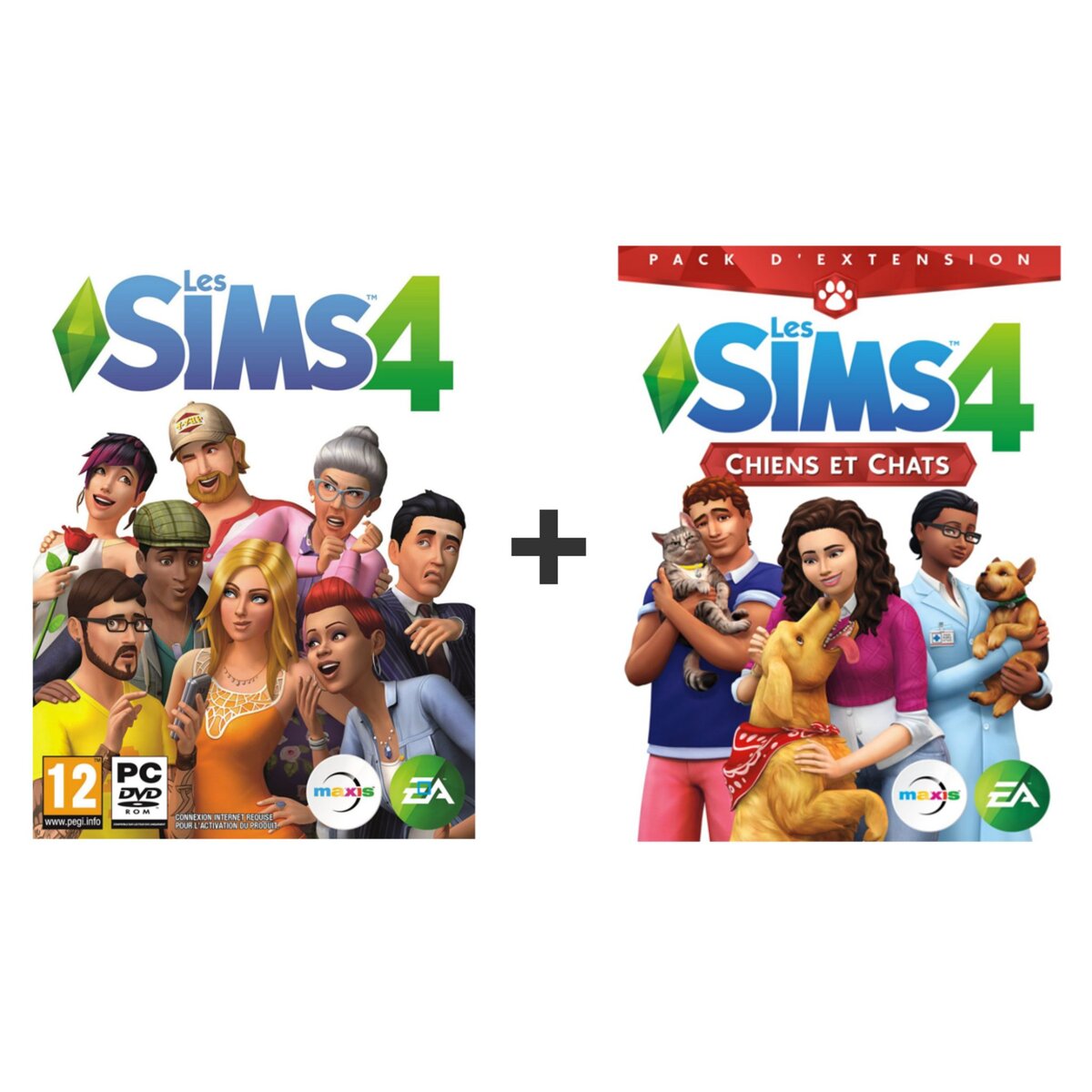Les Sims 4 + pack d'extension Les sims 4 Chiens et Chats
