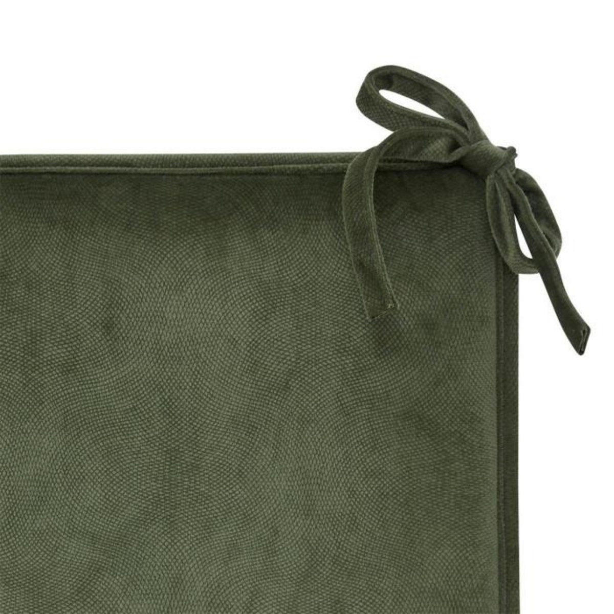 ATMOSPHERA Galette de Chaise Uni  Lilou  38x38cm Kaki