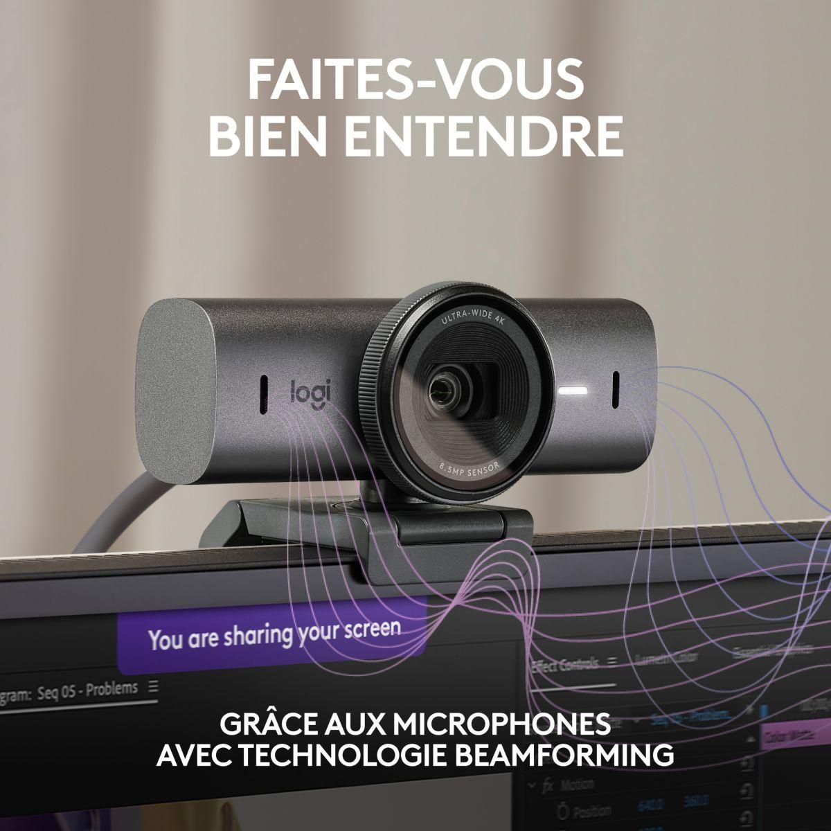 Logitech Webcam MX Brio Streaming 4K Graphite