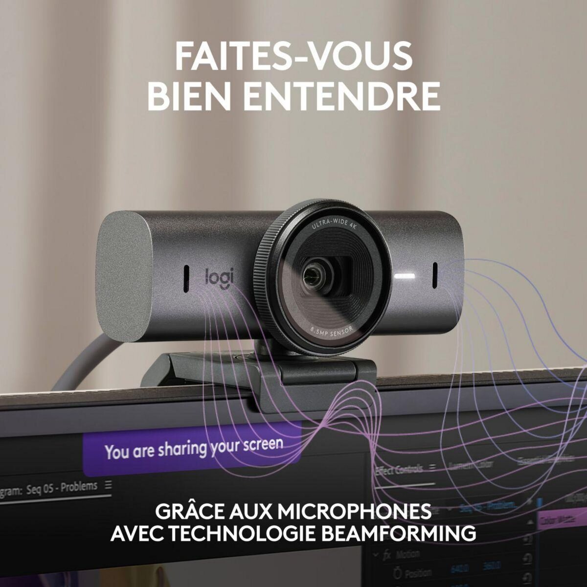 Logitech Webcam MX Brio Streaming 4K Graphite
