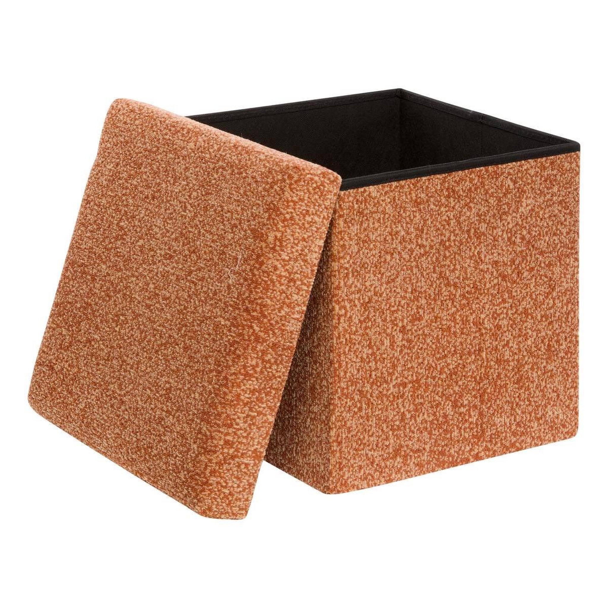 Voir la diapositive 2 : ATMOSPHERA Pouf coffre pliable  oxia  38cm ambre