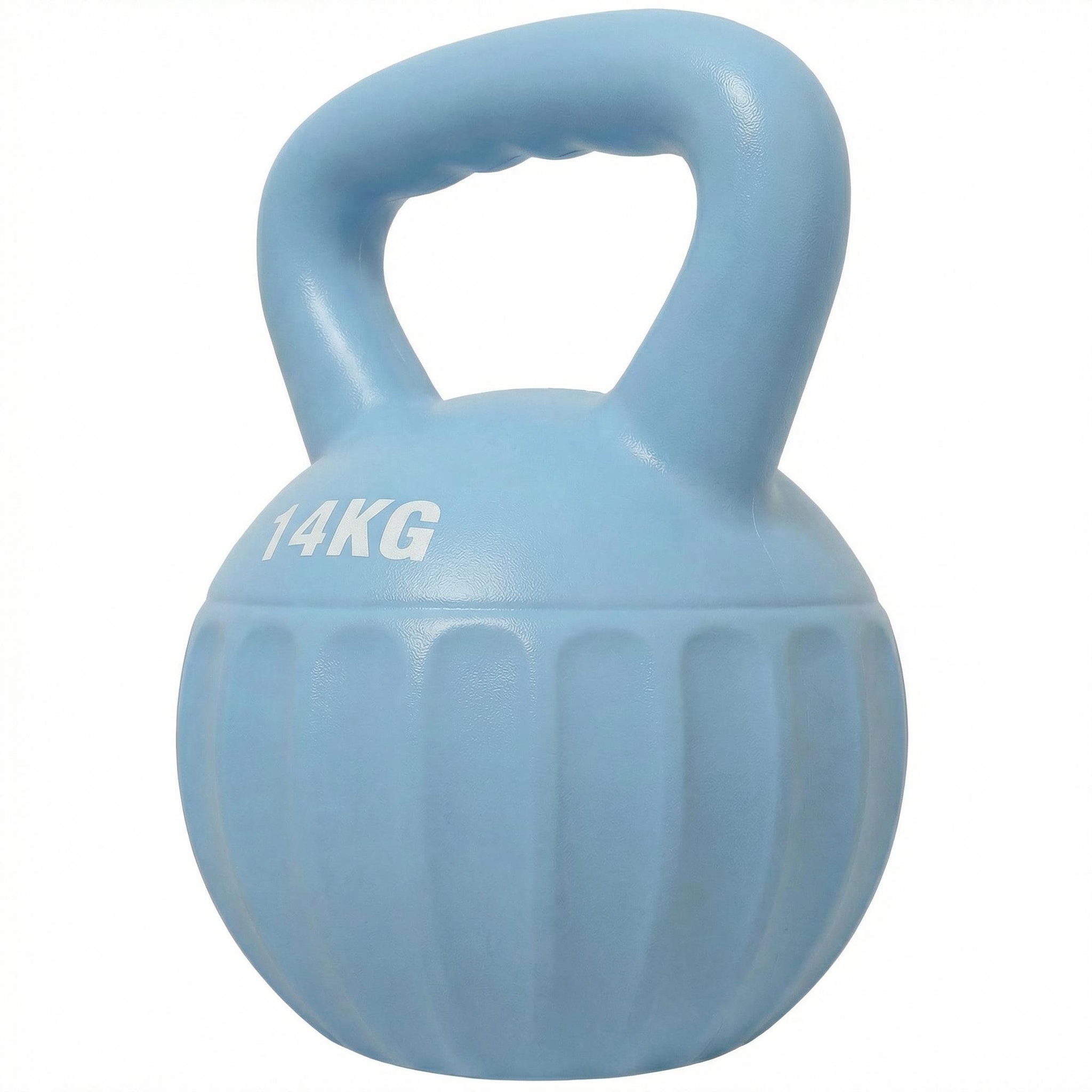 Voir la diapositive 5 : HOMCOM Kettlebell 14 kg - prise ergonomique - entraînement musculaire & haltérophilie - pp bleu ciel